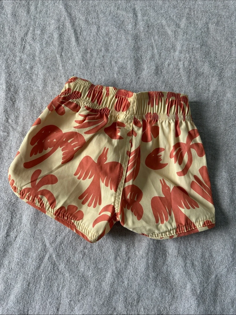Seafesta Surf Kids Yellow & Orange Floral Swim Trunks